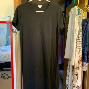 Black T-shirt dress